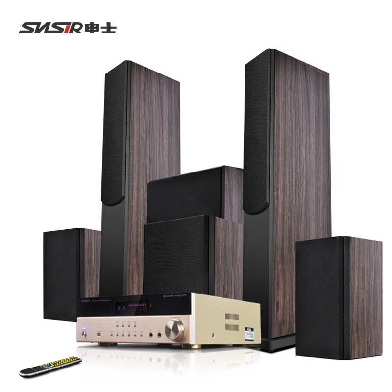 歌落地立柱组合木质 K 低音炮 HIFI 家庭影院音响套装家用客厅电视音箱 5.1 名典一号 申士 SNSIR 歌落地立柱组合木质 K 低音炮 HIFI 家庭影院音响套装家用客厅电视音箱 5.1 名典一号 申士 SNSIR