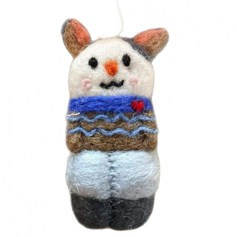 2025热销韩国新款小众设计卡通小猫手工羊毛毡挂饰 可爱钥匙扣包 - 图3