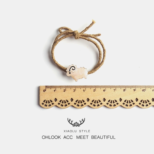 Розовый мультяшный аксессуар для волос, свежая милая универсальная резинка, простой и элегантный дизайн