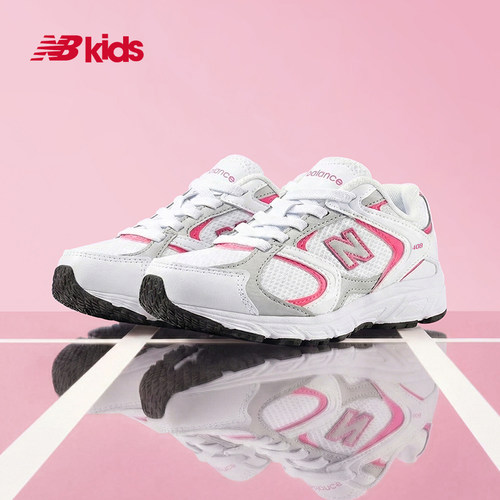 Newbalance nb官方童鞋 4-7岁中童夏季新品潮酷透气拼接休闲鞋408 - 图1