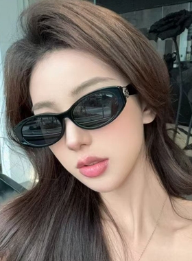 高级感韩系白色墨镜新款网红ins