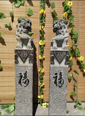 嘉祥石雕仿古雕刻复古拴马桩