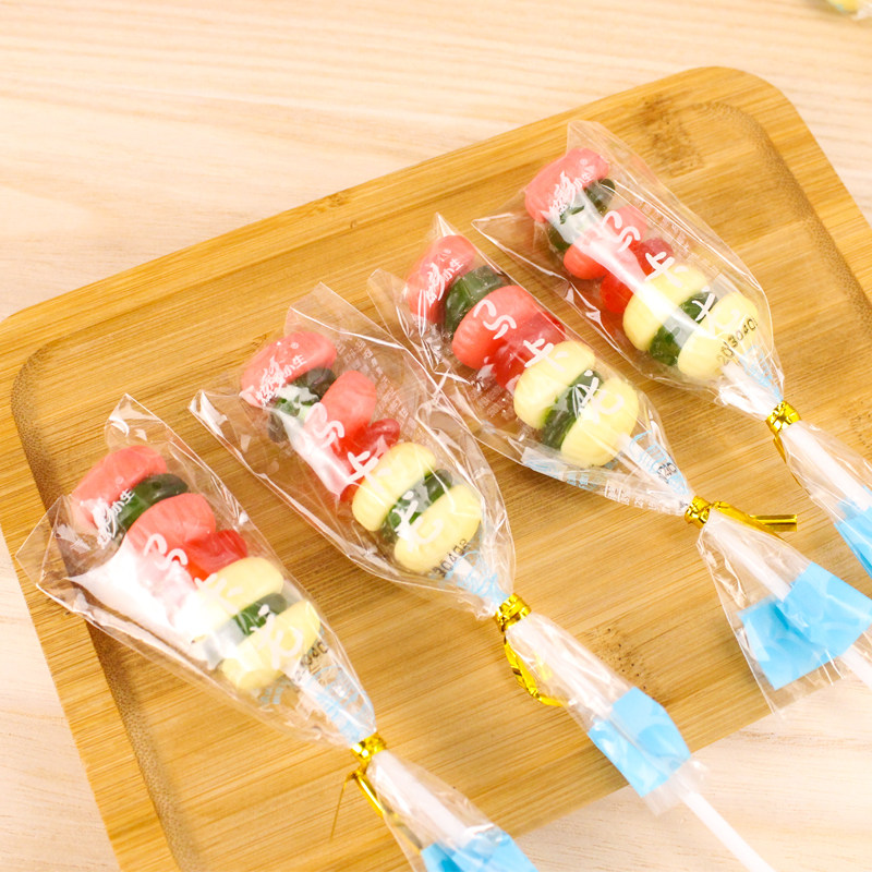 马卡龙串串棒棒糖汉堡软糖儿童礼物整盒20支橡皮糖抖王汉堡糖果,淘宝优惠券,粉丝福利购,淘宝优惠卷