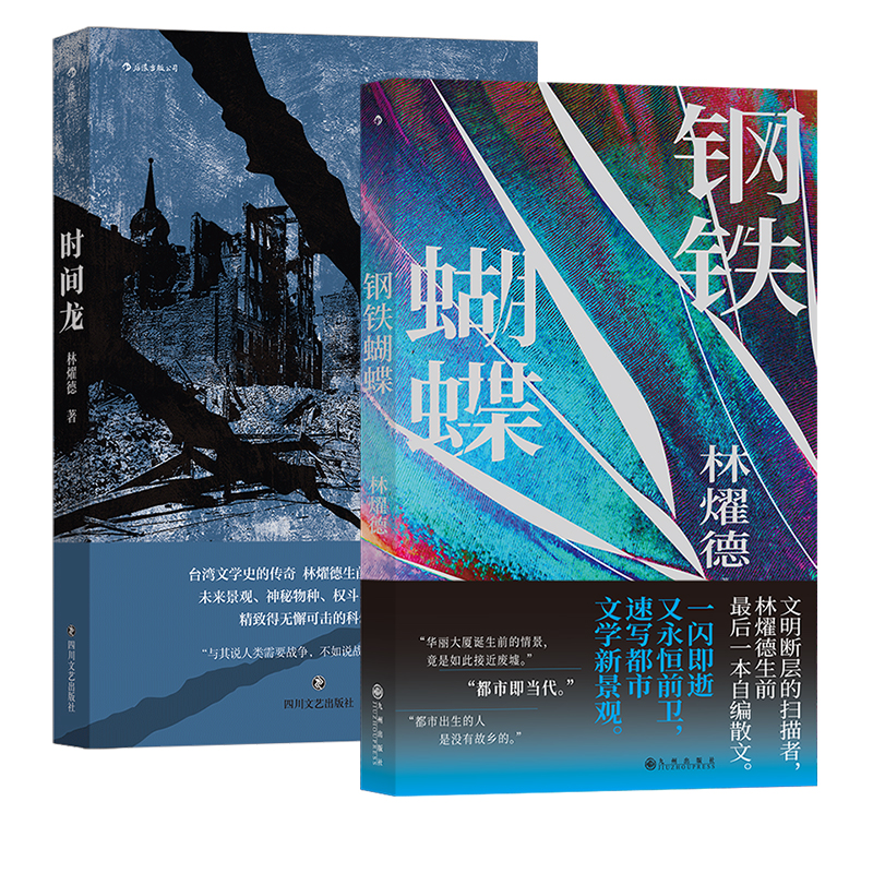 【官方正版】（全2册）钢铁蝴蝶+时间龙 林燿 华语文学台湾都市文学小说散文集 当代文学书籍