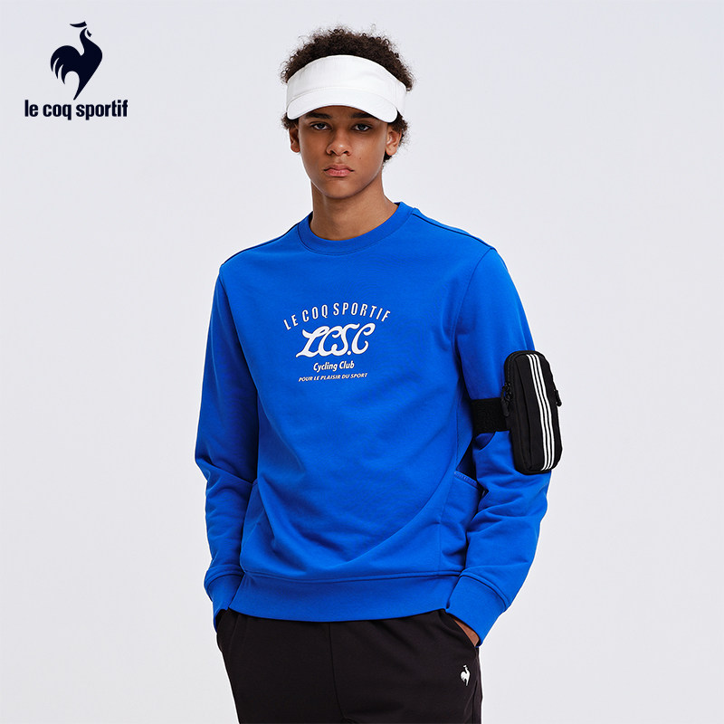 【骑行】乐卡克法国公鸡春秋季男子针织圆领卫衣透气轻盈套头衫,淘宝优惠券,粉丝福利购,淘宝优惠卷