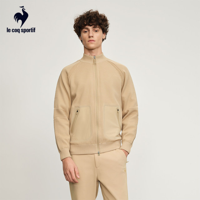 ກິລາຜູ້ຊາຍຢືນຄໍ cardigan lecaq