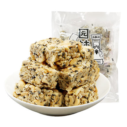五酥坊果仁酥花生葵花仁酥糖小零食独立小包装黑芝麻糖果