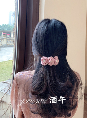酒午原创复古发夹花朵