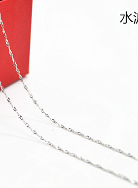 短款银项链纯银短款饰品十字链
