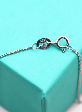 s925项链纯银链子女细防过敏