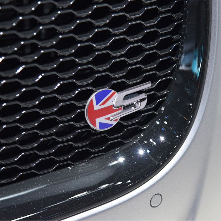 捷豹R车标 S中网标 XEL XFL XJL S-TYPE XK F-TYP改装金属R后尾标