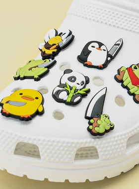 卡通动物crocs鞋扣洞洞鞋花配饰