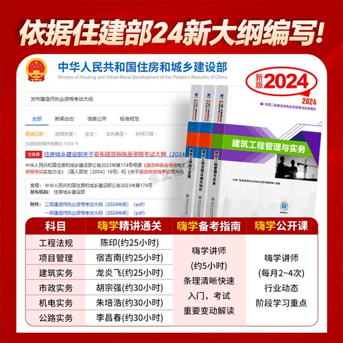 新大纲版！二级建造师2024年二建教材建筑市政机电公路历年真题卷必刷题押题试卷24全套书本建设工程施工管理正版2025考试书官方