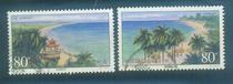 Letter pin ticket < 2000-18 waterfront scenery > A set of 2 whole items good non-physical picture postmark different