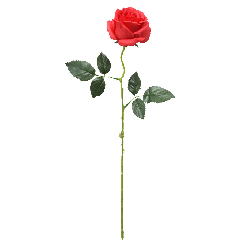 玫瑰花仿真花情人节塑料假花装饰家居摆件插花瓶干花枝摆设把花束