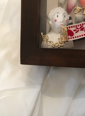 爱心甜妹choker项链不锈钢链