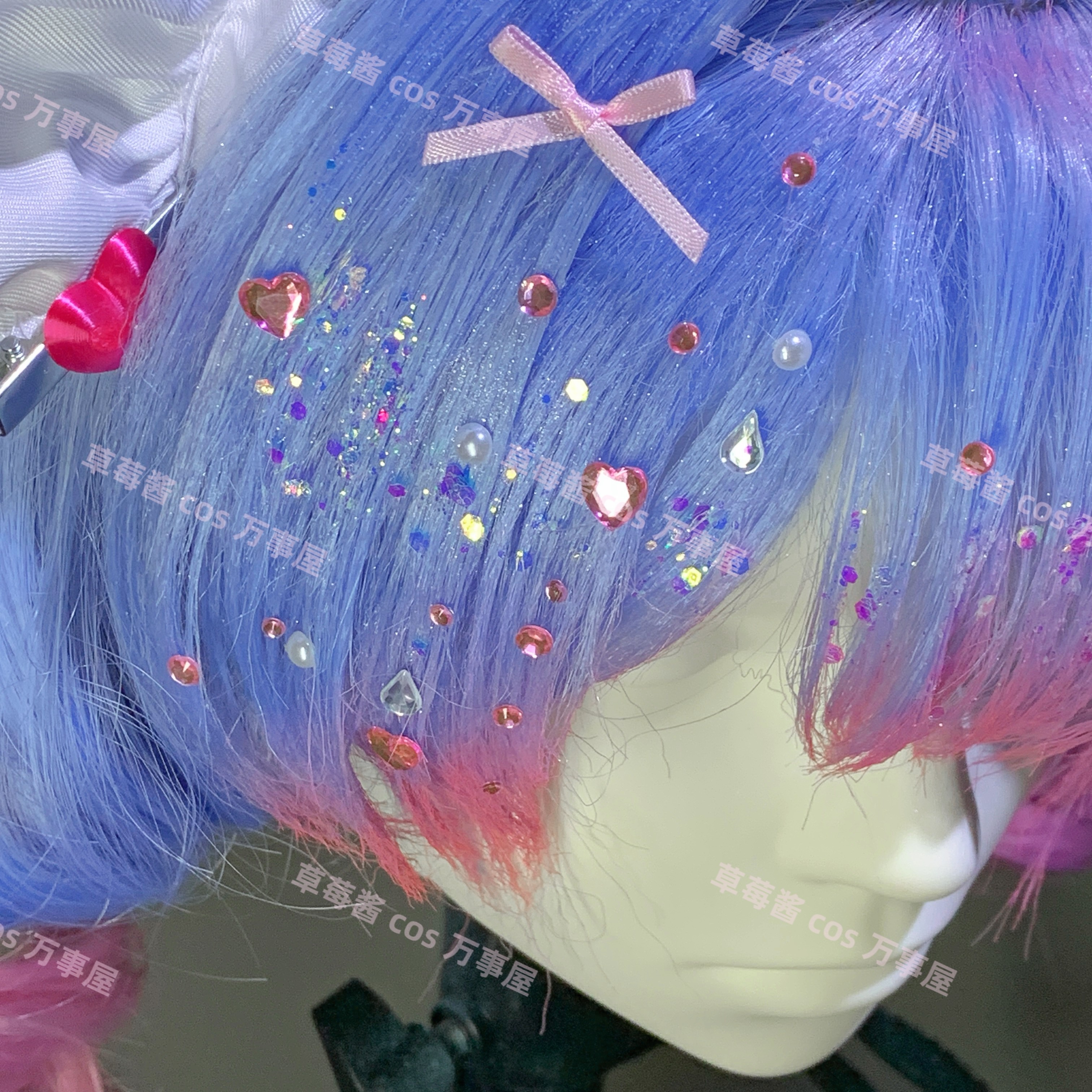 毛娘cos假发华改爆闪珍珠蝴蝶结贴钻免胶 极光钻石粉超闪钻石粉,淘宝优惠券,粉丝福利购,淘宝优惠卷