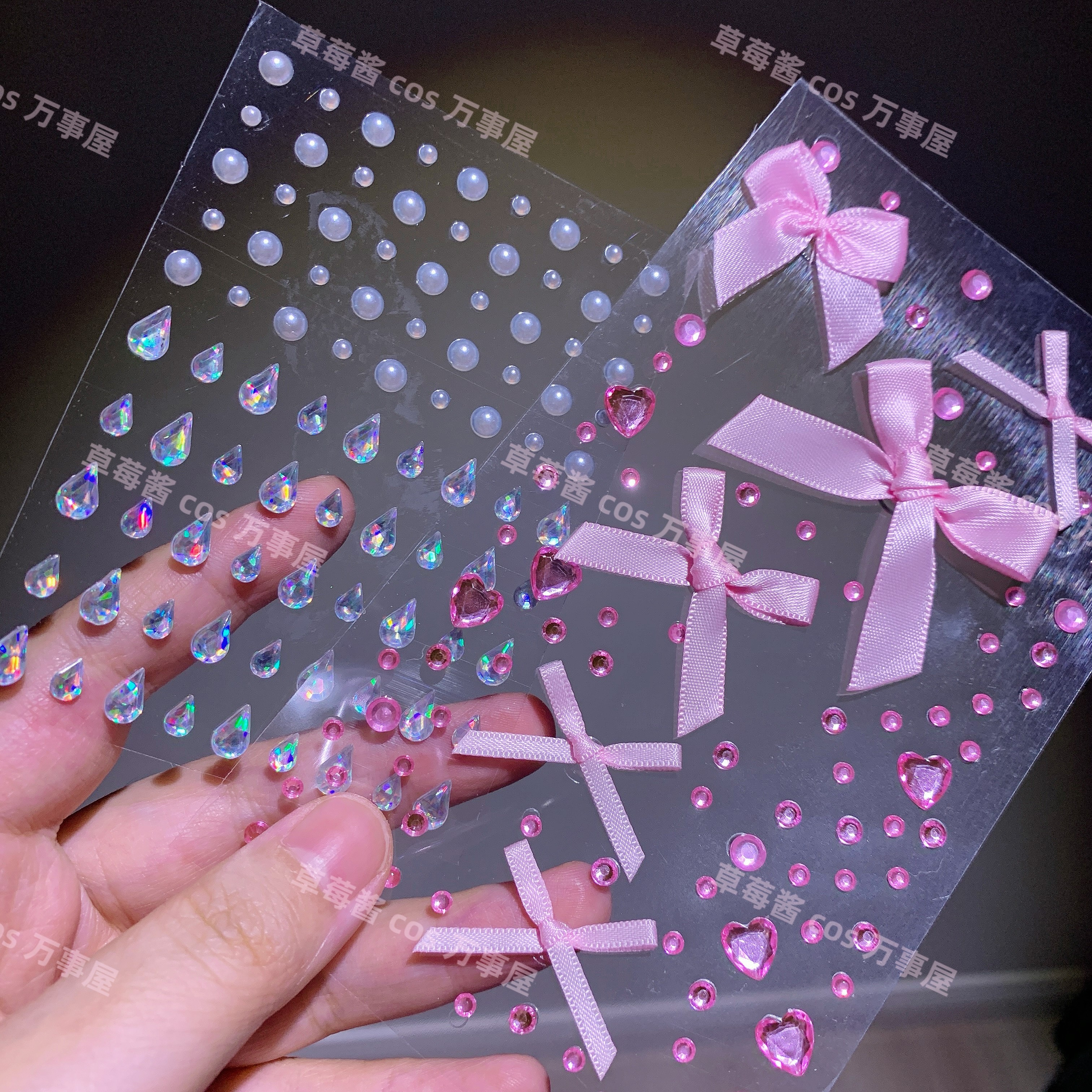 毛娘cos假发华改爆闪珍珠蝴蝶结贴钻免胶 极光钻石粉超闪钻石粉,淘宝优惠券,粉丝福利购,淘宝优惠卷