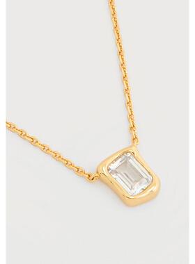 代购kate spade NEW YORK女士项链简约优雅精致时尚金色抛光表面