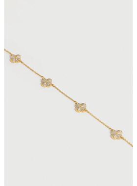 代购kate spade NEW YORK女士项链优雅精致简约闪耀金色抛光表面