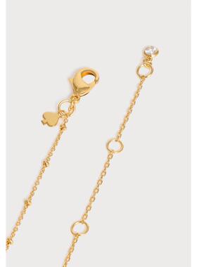 代购kate spade NEW YORK女士项链简约精致优雅百搭金色香蕉吊坠