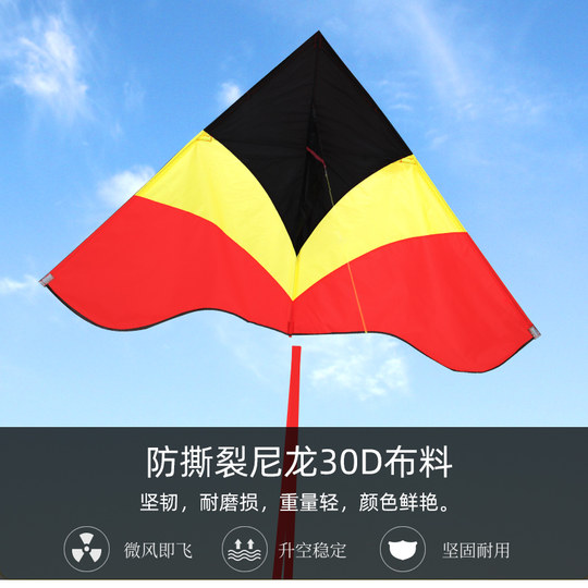 伞布风筝小轻体微风易飞尼龙伞布碳杆成人儿童高品质风筝送尾飘
