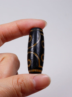 七眼天珠天然西藏包浆风化单珠diy散珠腰顶珠老玛瑙玉髓玉石饰品