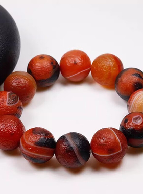 西藏男女玛瑙天珠火供珠