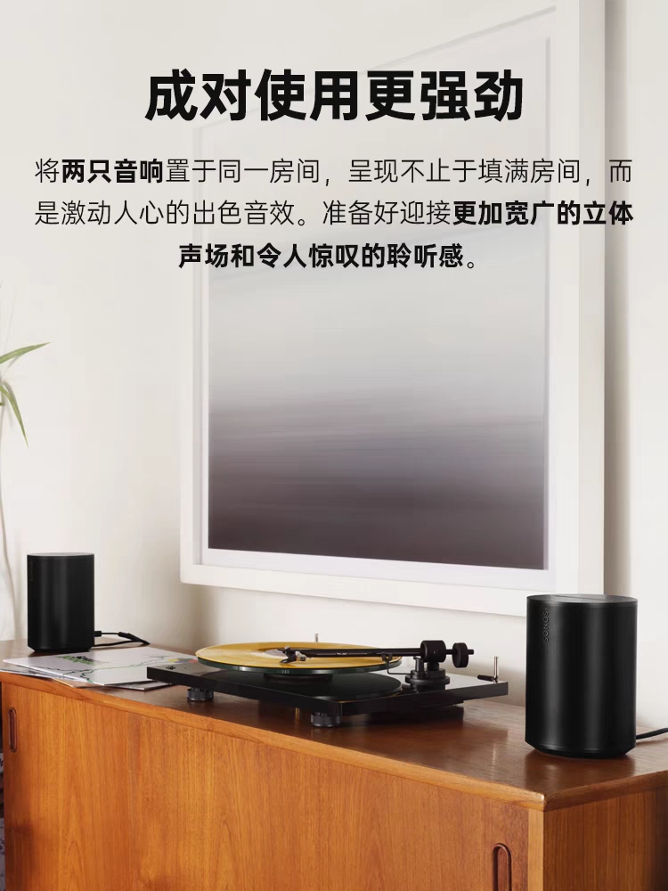 【新品】SONOS Era 100无线蓝牙智能音响小型家用电脑音箱One升级 - 图1