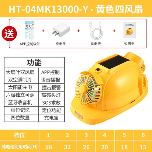 Летний охлаждающий вентилятор, дышащий шлем на солнечной энергии, bluetooth