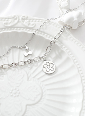 跨境外贸欧美风走创意夸张个性时尚叠戴简约嘻哈小众锁骨链创意