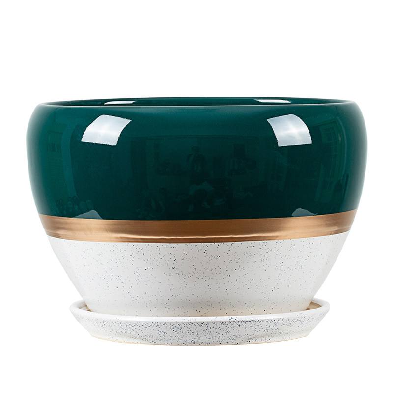 陶瓷花盆带托盘创意简约家用个性大号清仓家用绿植绿萝多肉育苗盆,淘宝优惠券,粉丝福利购,淘宝优惠卷