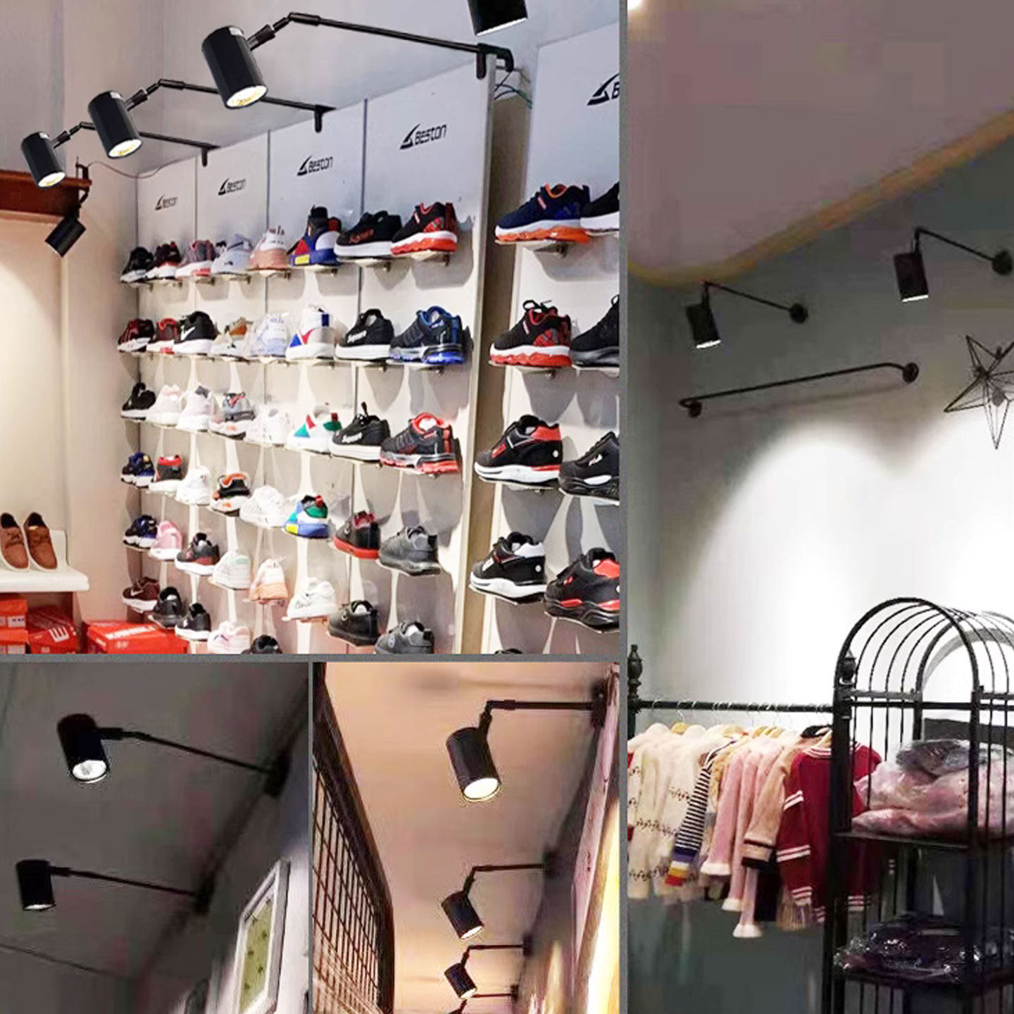 【壁装长杆射灯】侧装墙装轨道射灯 led吸顶带杆加长伸缩杆拓展杆,淘宝优惠券,粉丝福利购,淘宝优惠卷