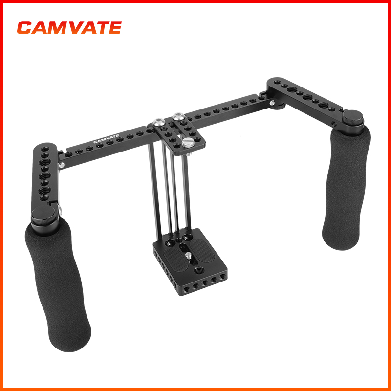 CAMVATE肯莫威 可调式5寸 7寸监视器兔笼带简易手柄摄影套件1871 - 图2