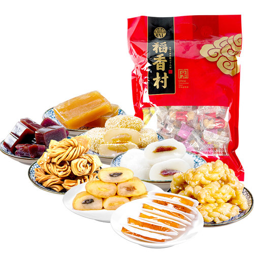 稻香村特产大礼包京八件驴打滚果脯蜜麻花混合零食小吃北京产 - 图2