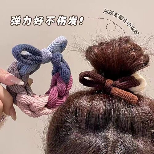 韩式发圈女生头绳2025新款高端皮筋扎马尾高弹力耐用发绳皮套头饰 - 图2
