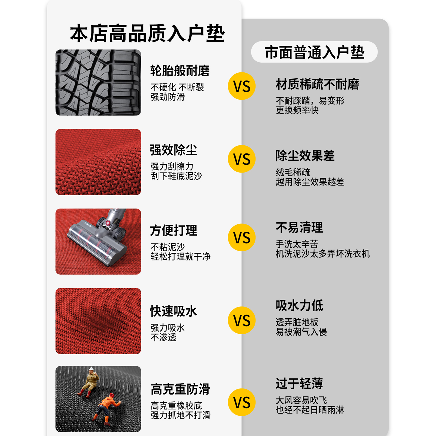 玄关地毯浴室门口吸水地垫入户2025新款简约免洗脚垫门垫进门家用 - 图3
