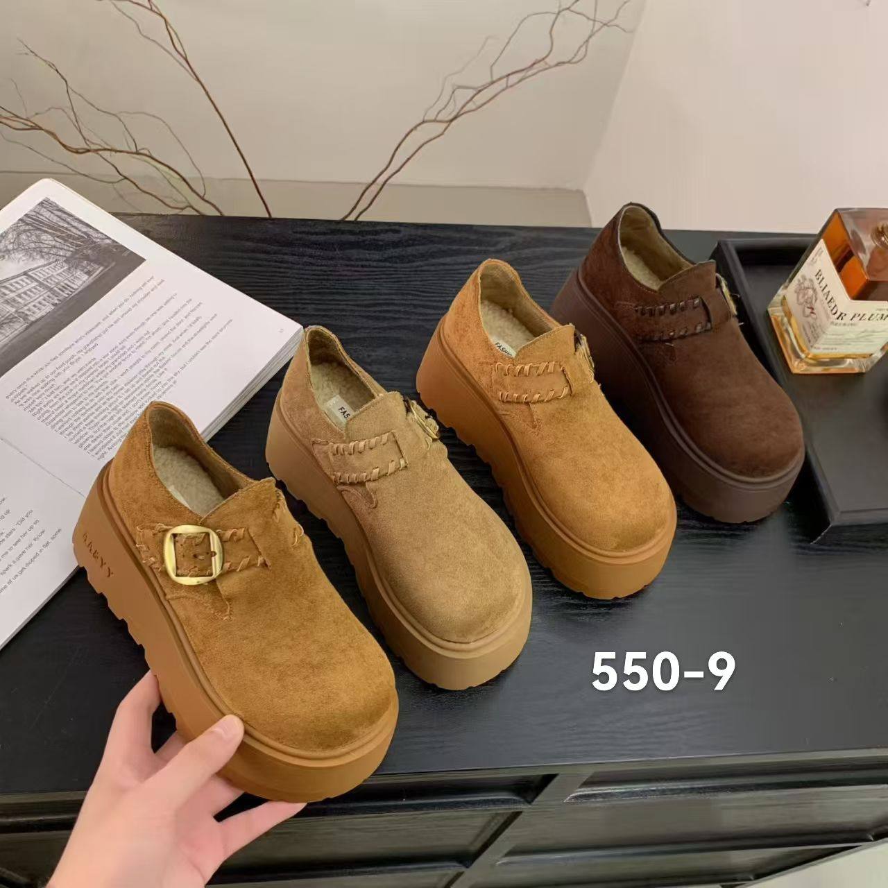 8cm厚底增高勃肯鞋女松糕乐福鞋一脚蹬小个子博肯单鞋女550-9,淘宝优惠券,粉丝福利购,淘宝优惠卷