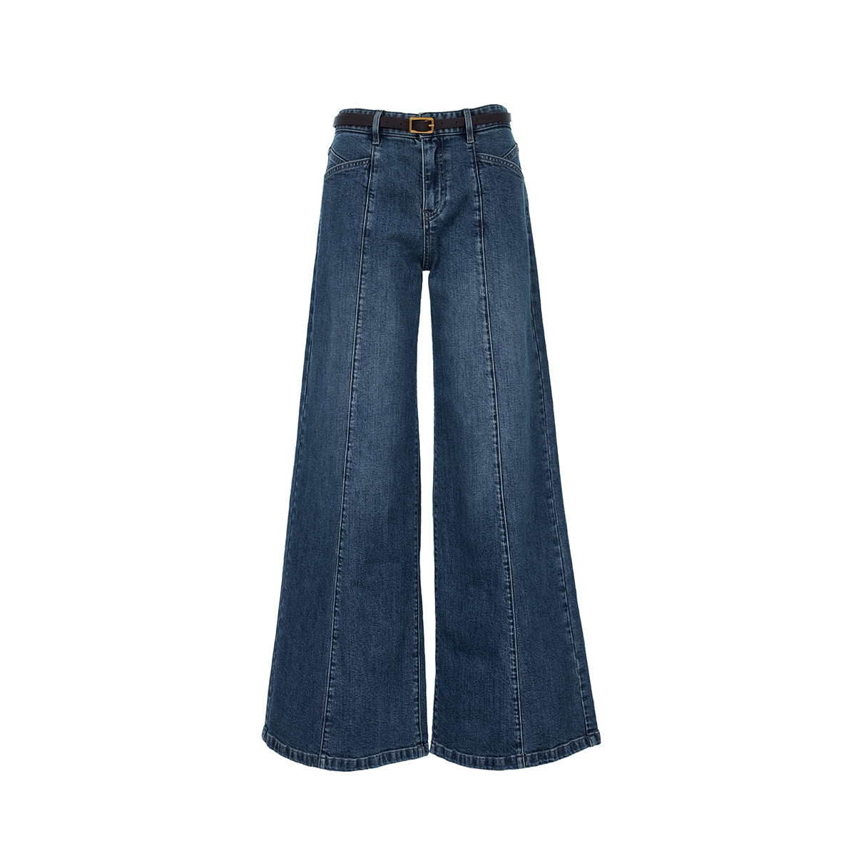 绫致Vero Moda牛仔裤2026春季新款含棉可拆腰带通勤百搭微喇裤,淘宝优惠券,粉丝福利购,淘宝优惠卷