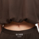 Vq zone Ayazhi Vero Moda top summer ຮູບແບບໃຫມ່ທີ່ມີ lyocell linen round neck puff sleeve design