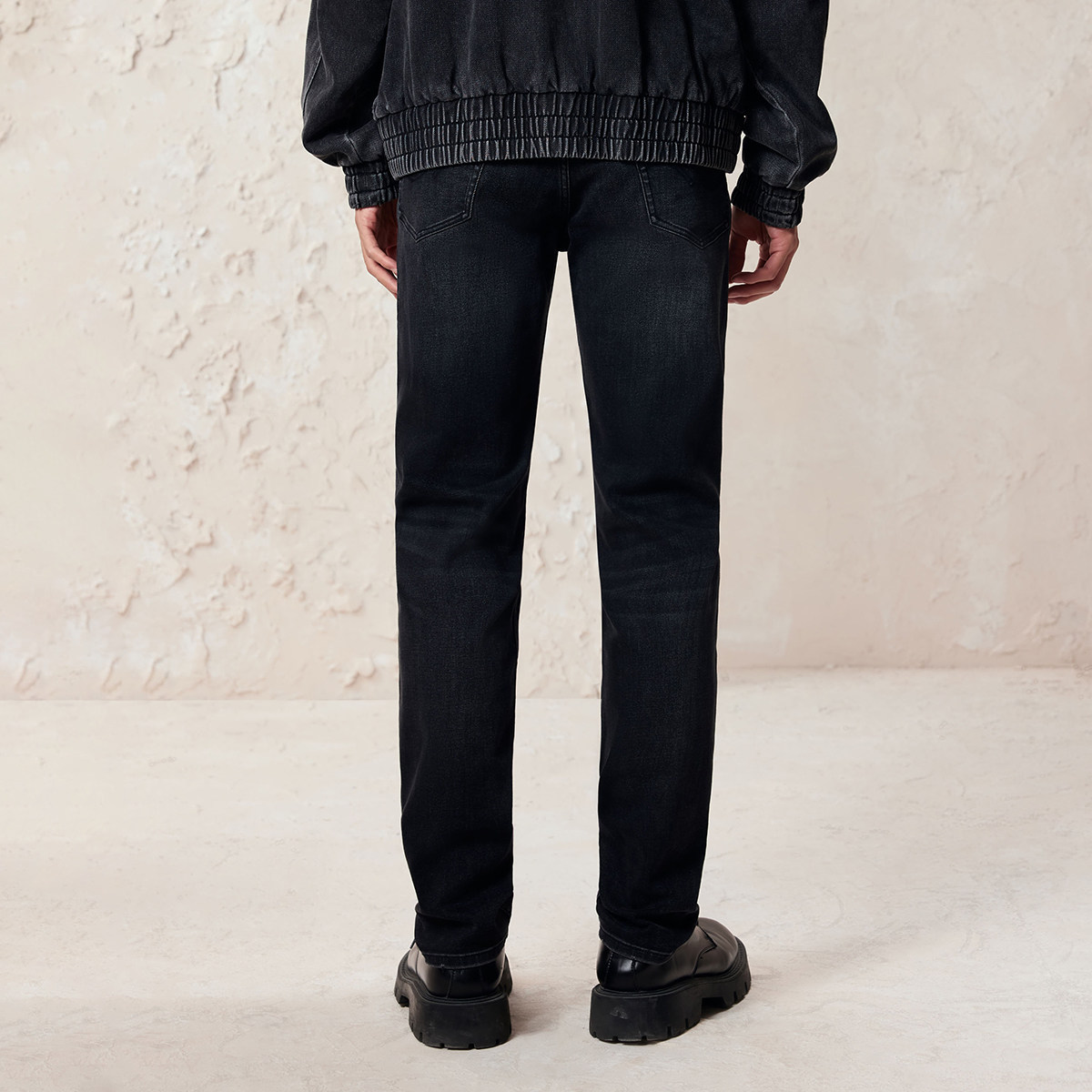 绫致杰克琼斯冬季男装牛仔裤拉链门襟皮标休闲百搭轻盈锥形长裤子,淘宝优惠券,粉丝福利购,淘宝优惠卷