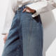 Lingzhi ONLY2026 Spring New Lazy Style High Waist Loose Straight Cropped Pants Jeans for Women