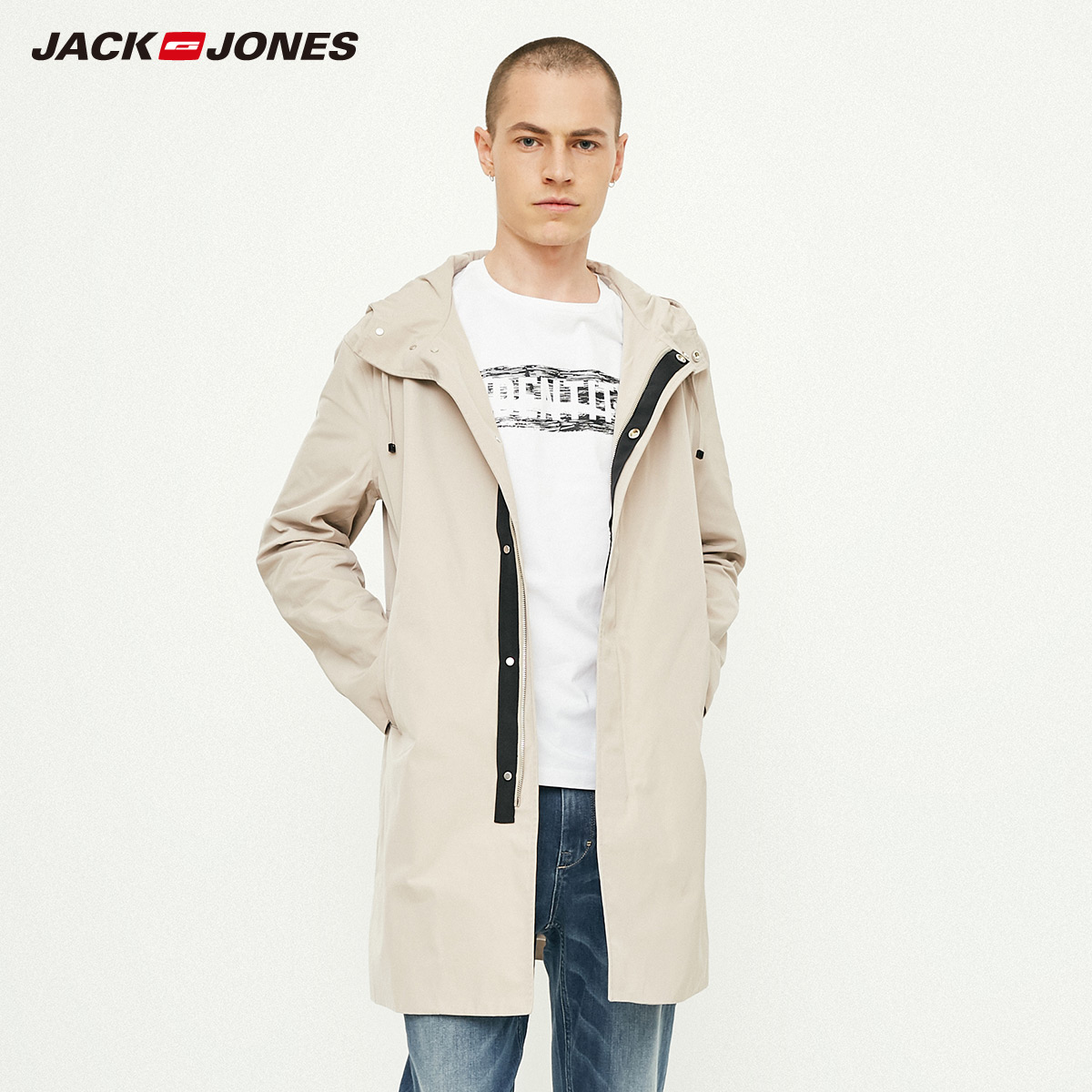 218321522 JackJones 绫致 杰克琼斯男初秋连帽休闲商务中长外套 218321522 JackJones 绫致 杰克琼斯男初秋连帽休闲商务中长外套