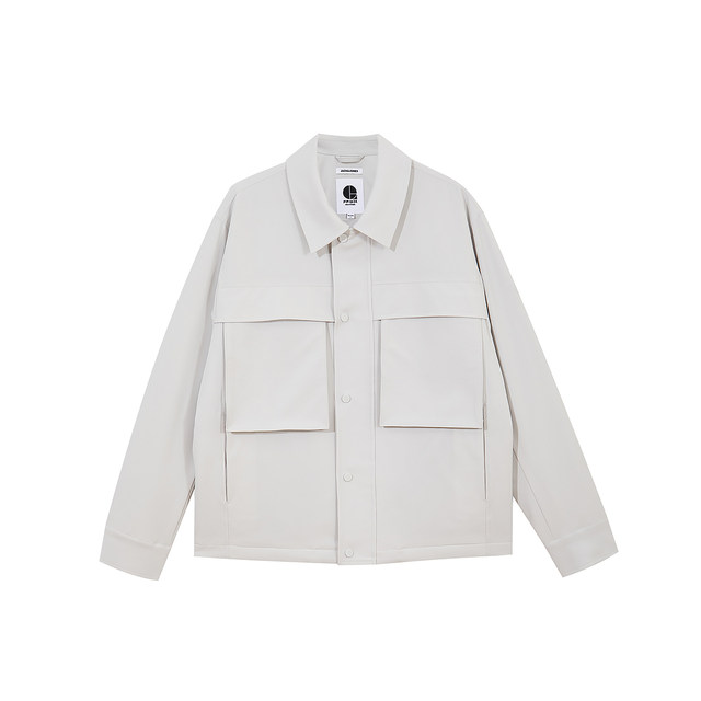 Tq District Yan Zhi Jack Jones 24 autumn and winter outdoor leisure solid color straight elastic lapel cotton clothing men's clothing