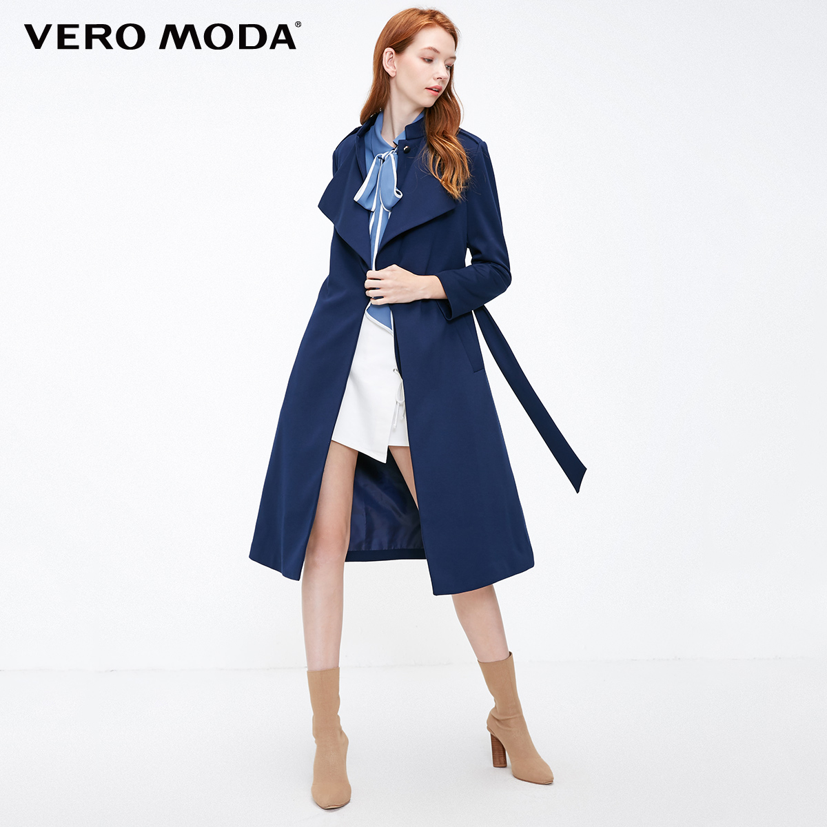 318421501 秋季新款氣質假兩件系扣翻領大衣外套女 Moda Vero 聚 318421501 秋季新款氣質假兩件系扣翻領大衣外套女 Moda Vero 聚
