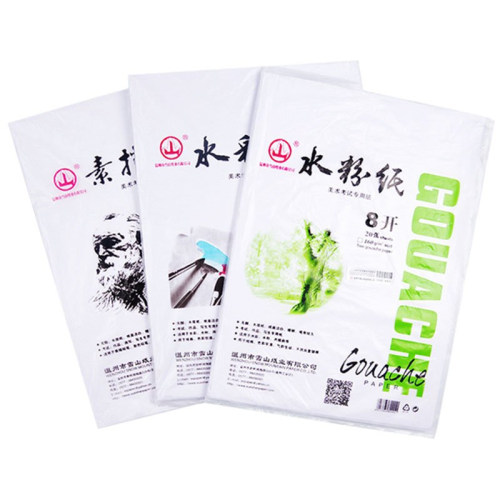 山牌素描纸水粉纸水彩纸八开8K铅画纸4K初学者美术绘画专用纸批发儿童成人空白画画本学生用彩铅速写画画纸 - 图3