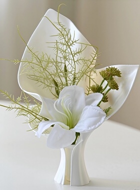 氛围感高级感3d花瓶摆件装饰