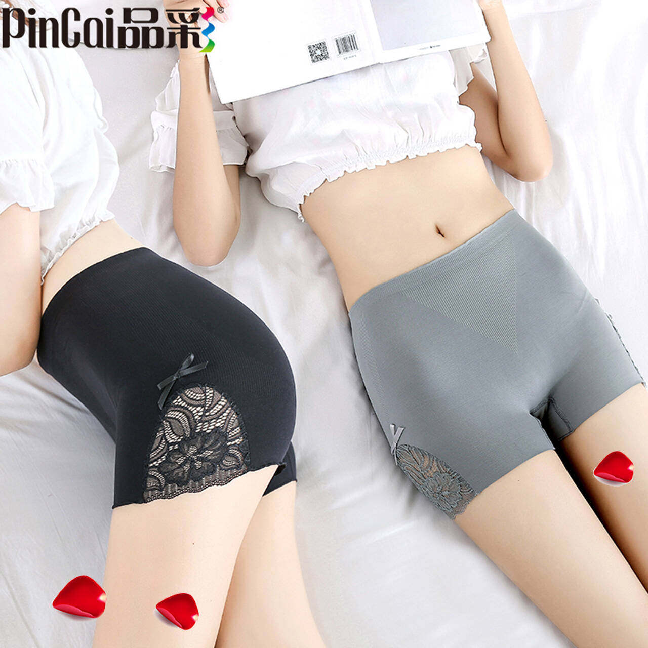 女士三角防走光夏性感纯棉安全裤 韵味服饰内裤