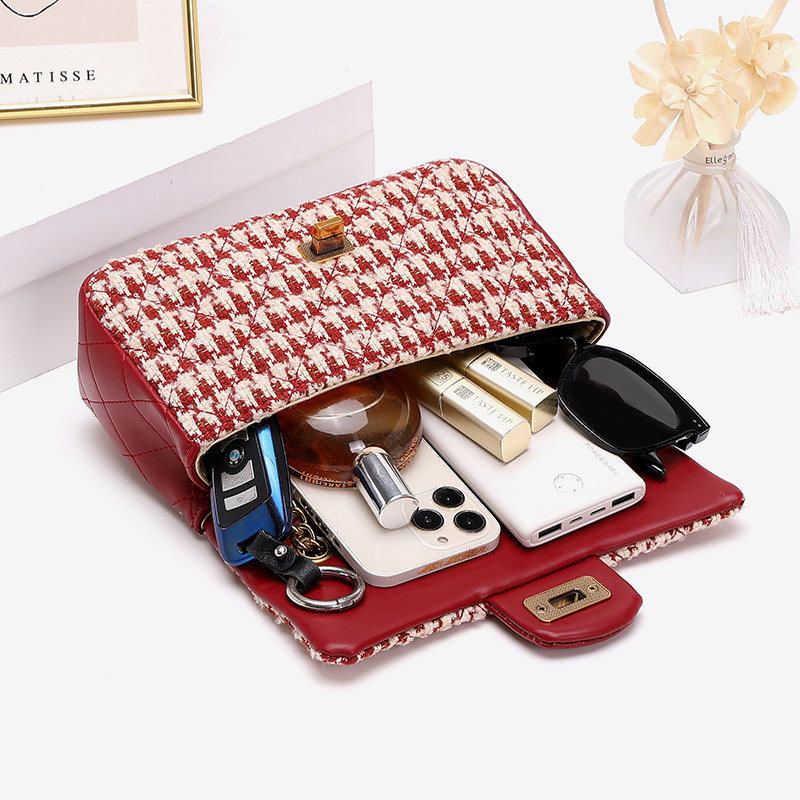 圣米洛小众婚礼红色新娘包包女2026新款结婚百搭链条小方包婚包,淘宝优惠券,粉丝福利购,淘宝优惠卷