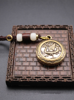 男女黄铜四神兽钥匙扣小挂件